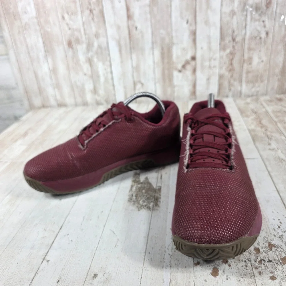 NOBULL Trainer Burgundy SuperFabric Low Top Shoes Womens 9.5 Mens 8 Maroon Gum